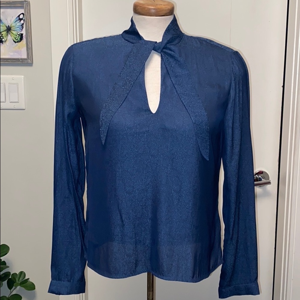 Small dusty blue blouse